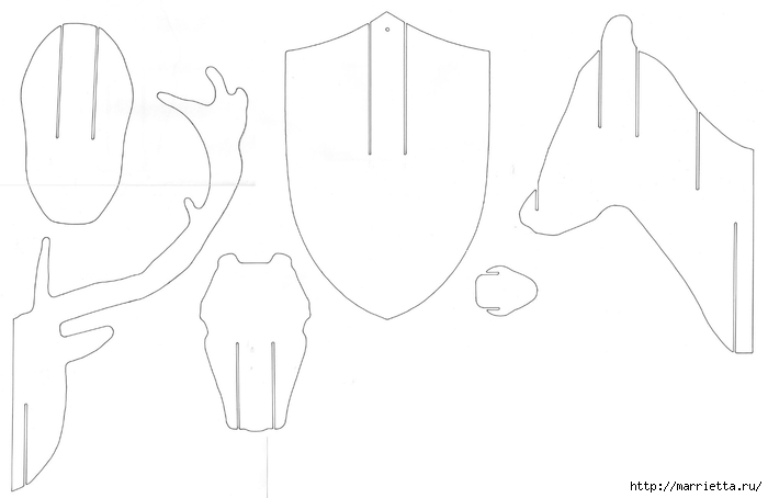 Cardboard-Box-Stag-Deer-Template (700x454, 59Kb)