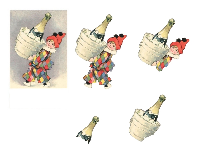 bonne ann?e arlequin et champagne (700x525, 109Kb)