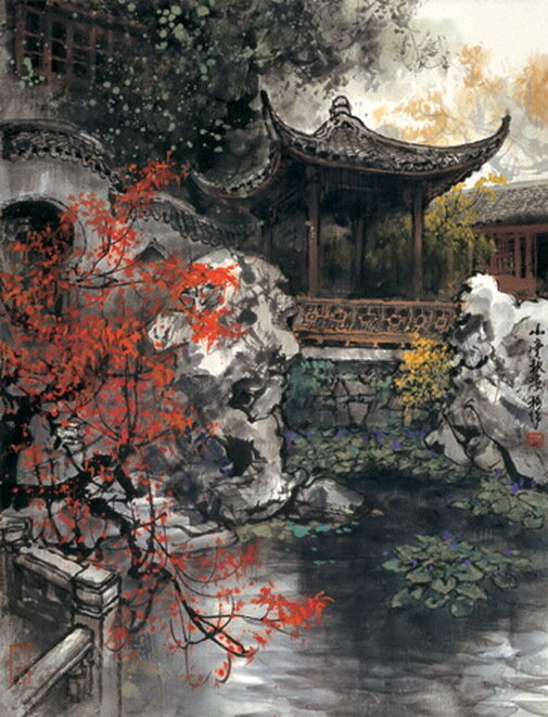 Китайская живопись - художник Zhao Wu Chao
