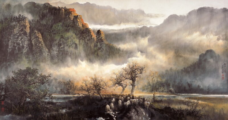 Китайская живопись - художник Zhao Wu Chao