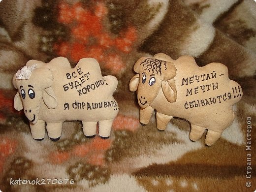 Игрушка Мастер-класс Новый год Шитьё Мои кофейные овечки + МК фото 12