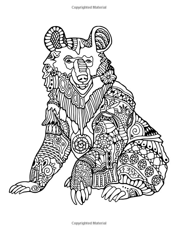 Awesome Animals : A Stress Management Coloring Book For Adults, Penny Farthing Graphics: 