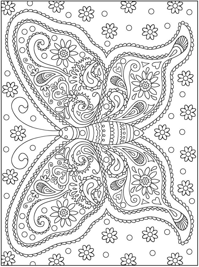 Butterfly: Mehndi Designs sample pages @ Dover Publications: 